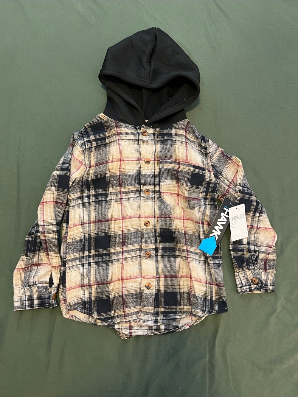 Plaid Button-Down Shirt Boy’s Size M 5/6